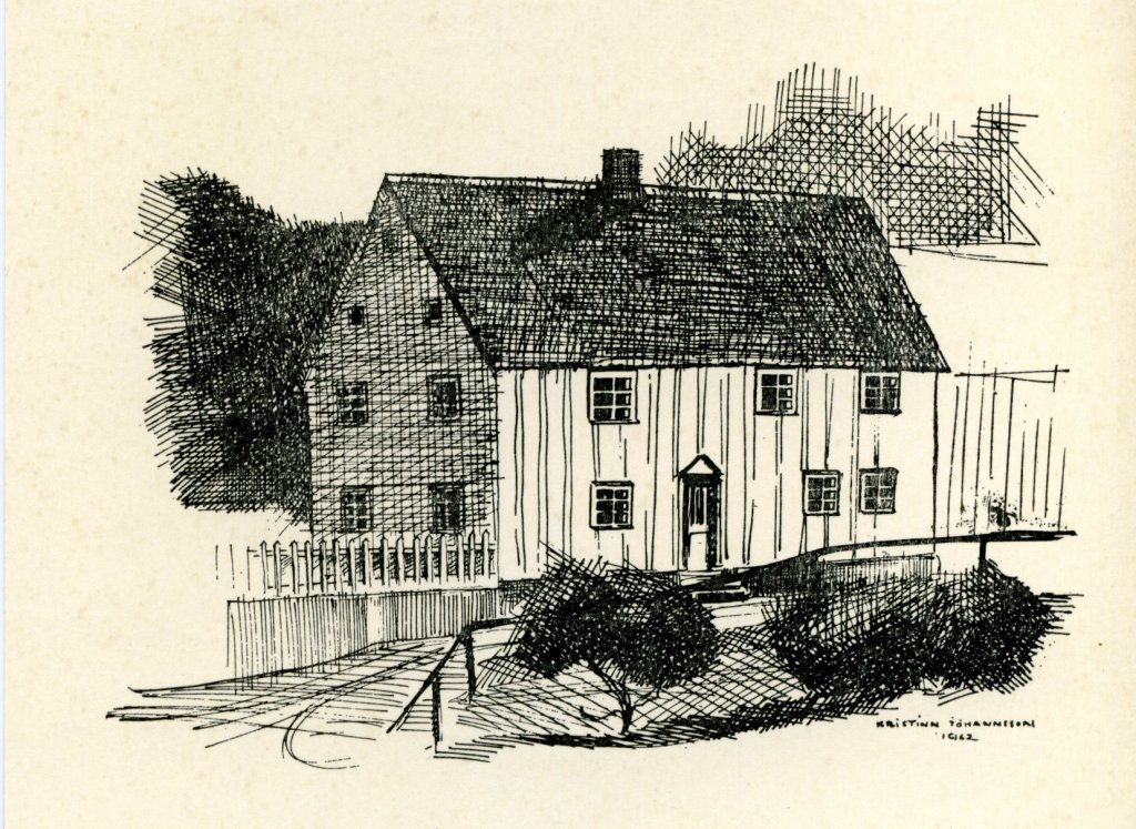 Gamli spítalinn (Gudmanns Minde), Aðalstræti 14.  Byggt árið 1836. Þar var fyrsta sjúkrahús bæjarins 1873-1898.